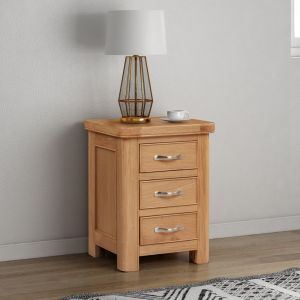 Cambridge Oak Bedside Cabinet 