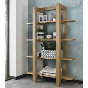 Gemini Light Oak Open Shelf Unit