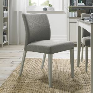 Bergen Grey Washed Uph Chair - Titanium Fabric (Pair) 
