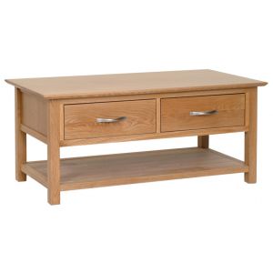 Lindale Oak Coffee Table with Drawers
