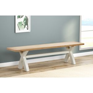 Farnworth Painted Cross Leg Bench
