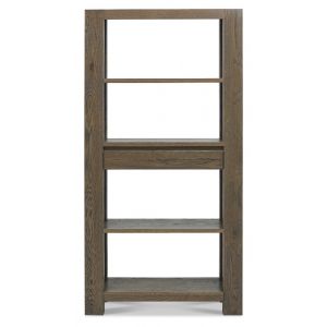 Lancashire Fumed Oak Display Cabinet