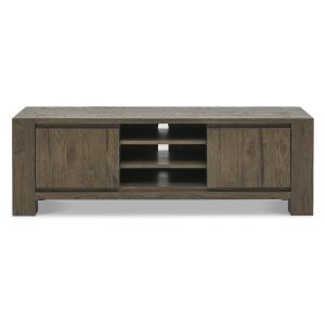 Lancashire Fumed Oak Entertainment Unit