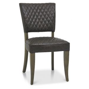 Lancashire Fumed Oak Upholstered Chair- Old West Vintage (Pair)