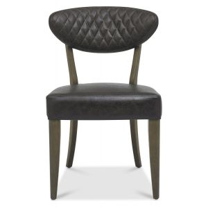 Lancashire Fumed Oak Upholstered Chair - Old West Vintage (Pair)