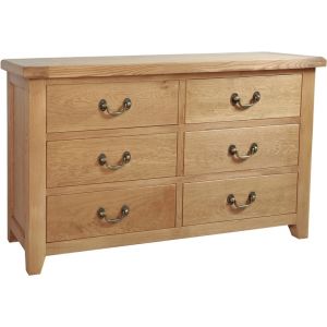 Canterbury Oak 6 Drawer Chest