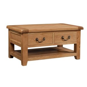 Canterbury Oak Coffee Table with Drawers