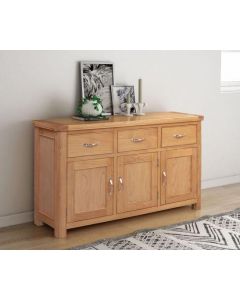 Cambridge Oak  3 Door Sideboard