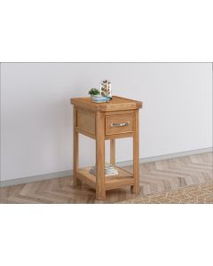 Cambridge Oak Small Bedside Cabinet 