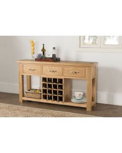 Vogue Light Oak Open Sideboard