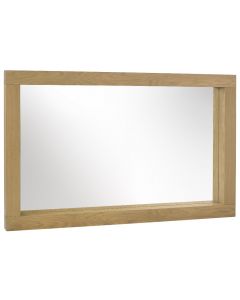 Gemini Light Oak Landscape Mirror