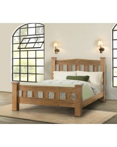 Havana Oak  Bed in Two Sizes-5' 0"