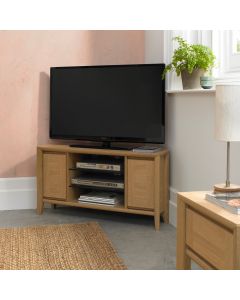 Bergen Oak Corner Entertainment Unit