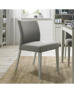 Bergen Grey Washed Uph Chair - Titanium Fabric (Pair) 