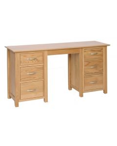 Lindale Oak Double Dressing Table