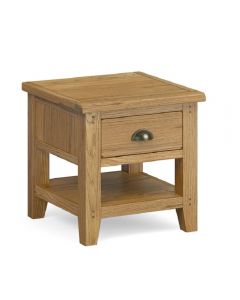 Buckingham Oak Lamp Table with Drawer 