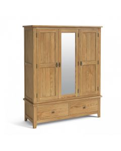 Buckingham Oak Triple Wardrobe 