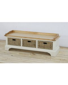 Cornwall Three Drawer Bench