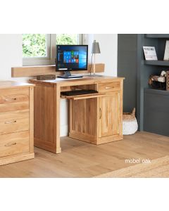 Mobel Oak Single Pedestal Desk