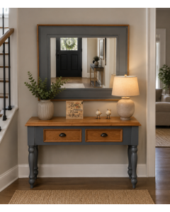 Crown Originals Oak Console and Mirror