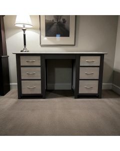 Crown Original Painted Oak Double Dressing Table