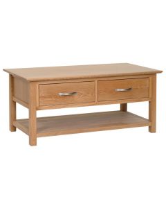 Lindale Oak Coffee Table with Drawers