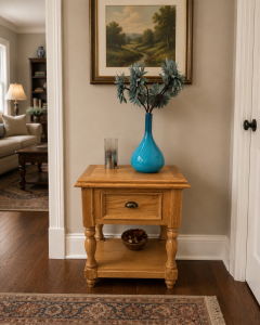 Durham Oak Small Console Table 