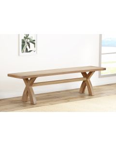 Farnworth Oak Cross Leg Bench