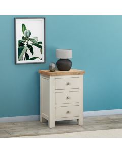 Farnworth Painted Bedside with 3 Drawers