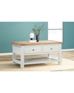 Farnworth Painted Coffee Table with 2 Drawers