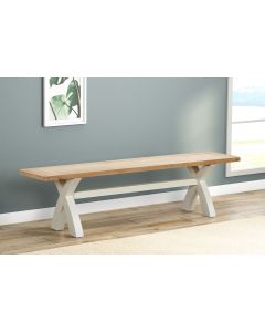 Farnworth Painted Cross Leg Bench