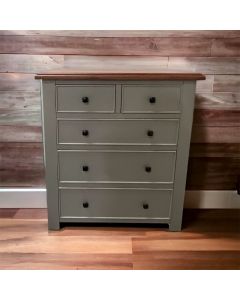 Havana Oak 2 over 3 Painted Chest