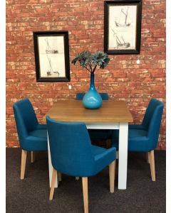 Solid Oak Dining Table & Chairs In ANY COLOUR