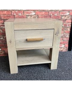 Oak Lamp Table with Drawer