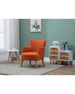 Kamila Occasional Chair Sun Burnt Orange 
