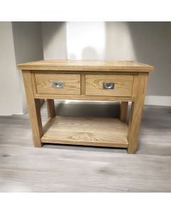 Large Oak Console Table