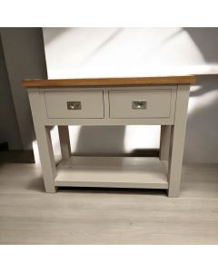 Large Oak Painted Console Table