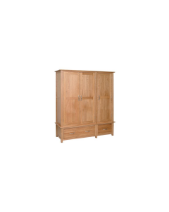 Lindale Oak Triple Wardrobe