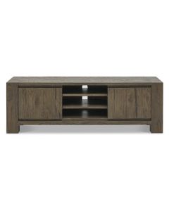 Lancashire Fumed Oak Entertainment Unit