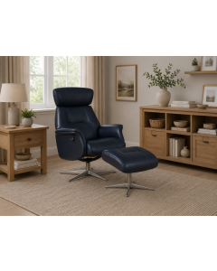 Malta Swivel Recliner & Footstool - Home Assembly
