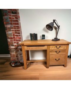 Montpellier Oak 3 Drawer Desk 