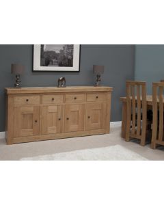 Premier Oak 4 Door Sideboard