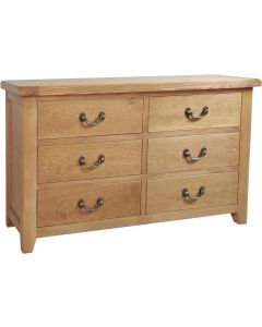 Canterbury Oak 6 Drawer Chest