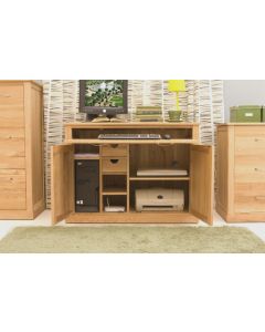 Mobel Oak Hidden Home Office