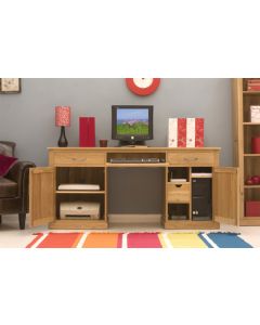 Mobel Oak Large Hidden Home Office