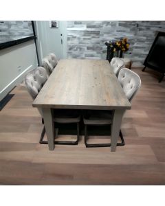 Pine Dining Table & Four Dining Chairs