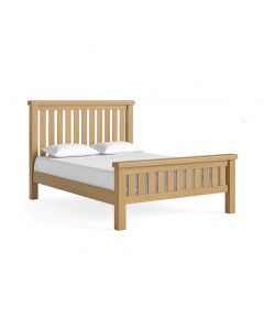 Premier Oak Lite 4'6" Slatted Bed 