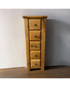 Sierra Oak 5 Drawer Wellington Chest
