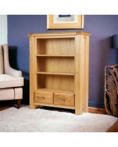 Sierra Oak 2 Drawer Bookcase