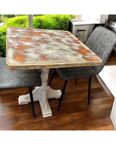 Solid Dining Table & Two Chairs
